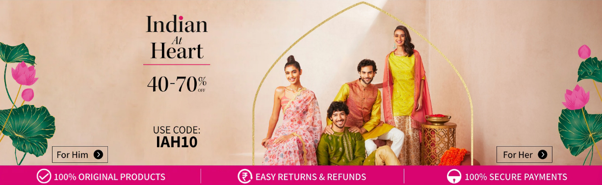 Myntra Upcoming Sale | Indian at Heart