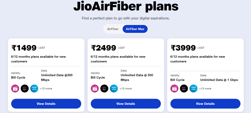 Check Out Jio AirFiber Plans 2024 [Updated] List!