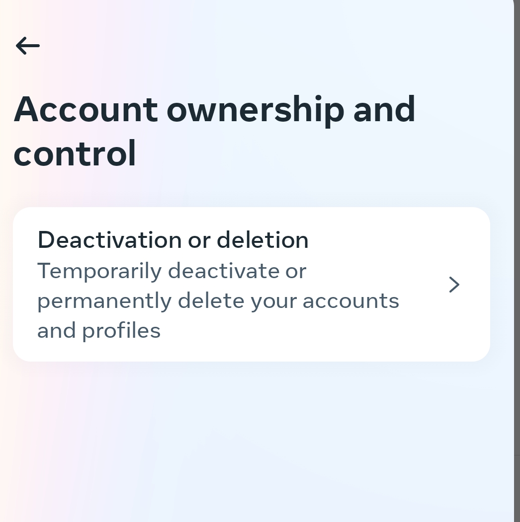 delete insta account
