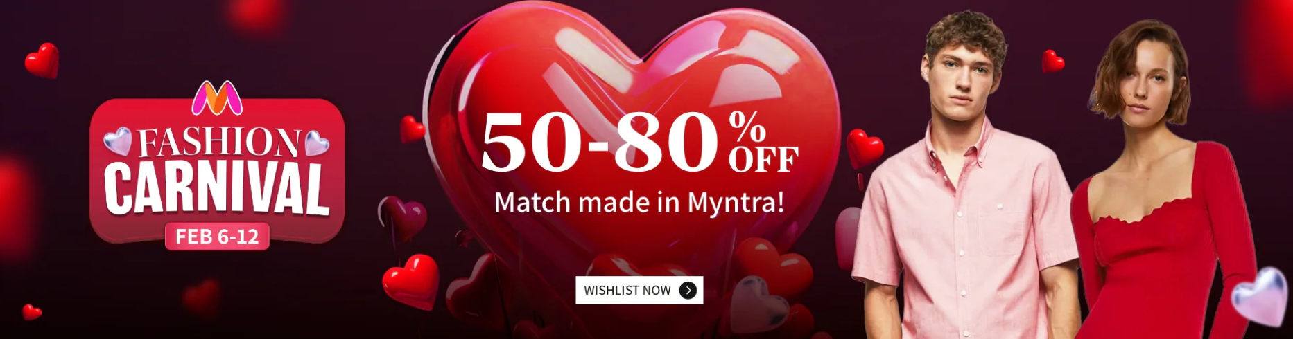 Myntra Valentine's Day Sale | Myntra Fashion Carnival